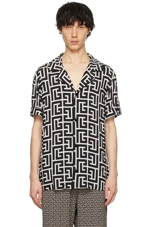 Balmain Black Monogram Shirt