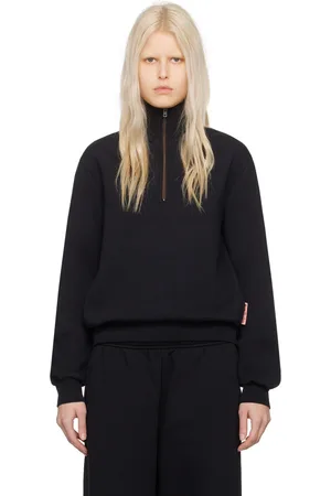 Acne Studios Black Half-Zip Sweater