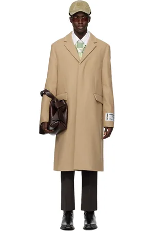 Tan single hotsell breasted coat