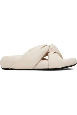 Marni Off-White Tie Sandals
