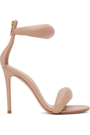 Gianvito Rossi Beige Bijoux Heeled Sandals