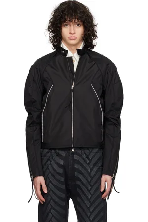 KANGHYUK stud-embellished zip-up jacket - White