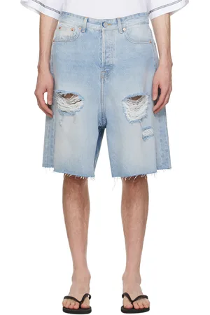 Vetements Destroyed Denim Shorts