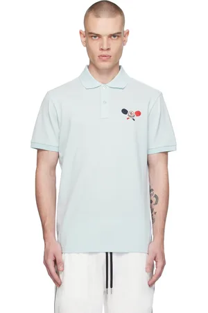Moncler Blue Appliqué Polo