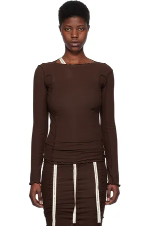Baserange Brown Omata Long Sleeve T-Shirt