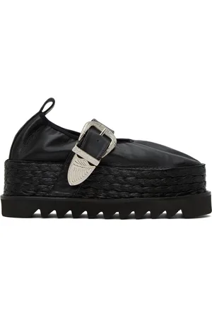 TOGA PULLA Black Platform Espadrilles
