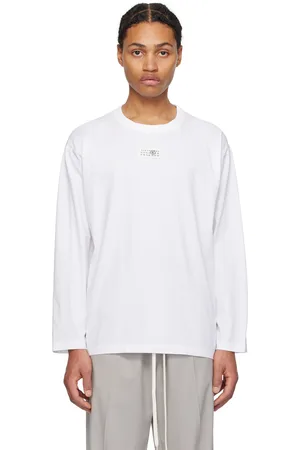 Maison Margiela White Numeric Signature Long Sleeve T-Shirt