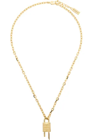 Givenchy Silver Mini Lock Necklace