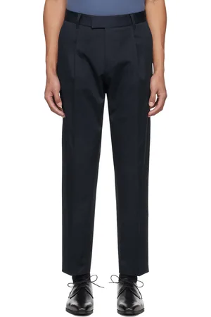 HUGO BOSS Navy Porsche Edition Pleated Trousers