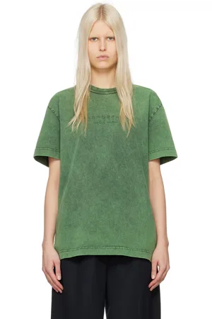 Alexander Wang Green Embossed T-Shirt