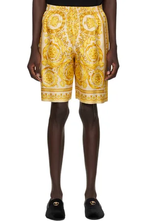 VERSACE Yellow Barocco Shorts