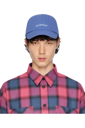 Givenchy Blue Curved Cap Embroidered Logo Cap
