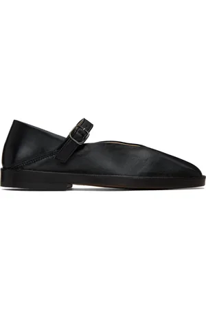 LEMAIRE Black Ballerina Loafers