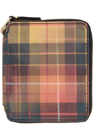 Comme des Garçons Red & Yellow Lenticular Tartan Wallet