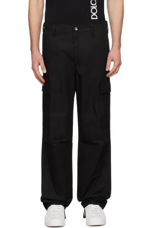 Dolce & Gabbana Black Drawstring Cargo Pants