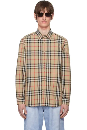 Burberry Beige Check Shirt