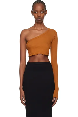 Rick Owens Orange Ziggy Long Sleeve T-Shirt