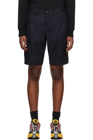 Stone Island Navy Patch Cargo Shorts