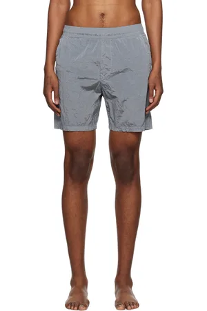 Stone Island Gray Metallic Swim Shorts