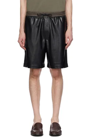 Nanushka Black Doxxi Vegan Leather Shorts
