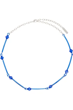 Hugo Kreit SSENSE Exclusive Blue Spark Chain Necklace