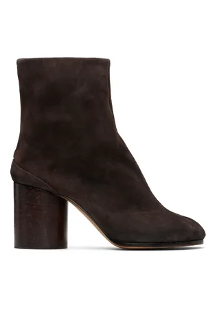 Maison Margiela Brown Tabi Ankle Boots