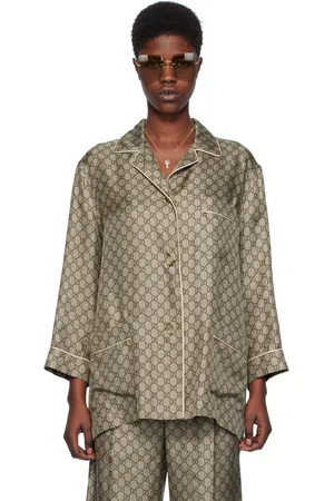 Gucci silk outlet pajamas women's