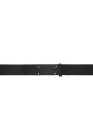 Maison Margiela Black Four Stitches Belt