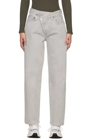 AGOLDE Gray Criss Cross Jeans