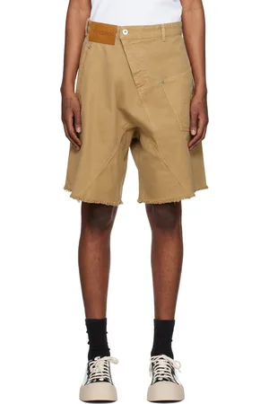 J.W.Anderson Tan Twisted Denim Shorts