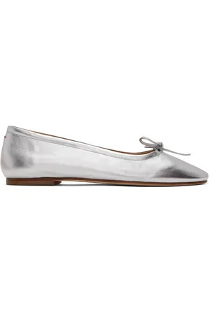 Dressy silver hot sale flat shoes