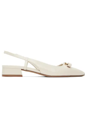 Salvatore Ferragamo White Marlina Heels