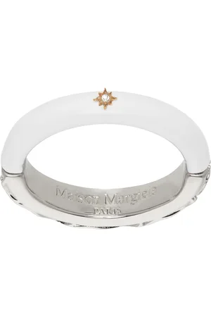 Maison Margiela Silver & White Enamel Ring