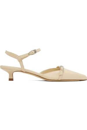 Aeyde Off-White Melia Heels