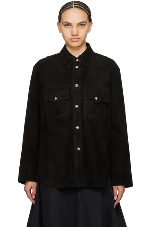 Khaite Black Jinn Suede Jacket