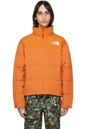 Orange north hotsell face bubble jacket