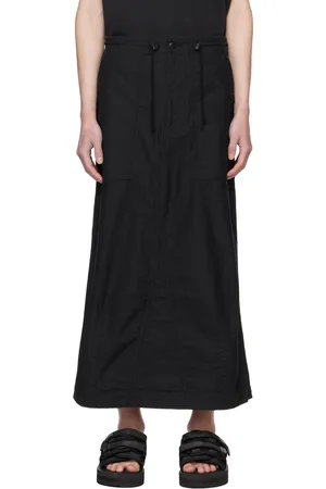 Pins & Needles Black Fatigue Midi Skirt