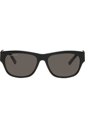 Balenciaga Black Rectangular Sunglasses
