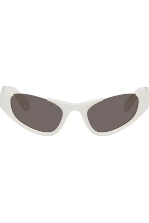 Alaïa White Cat-Eye Sunglasses