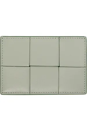 Bottega Veneta Green Cassette Credit Card Holder
