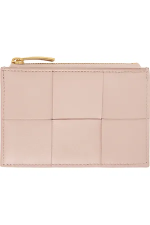 Bottega Veneta Pink Zipped Card Holder