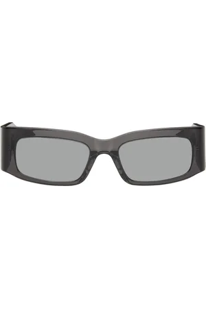 Balenciaga Gray Rectangular Sunglasses