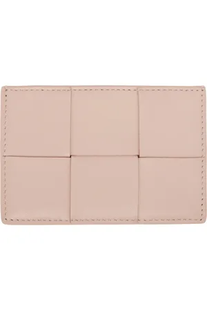 Bottega Veneta Pink Cassette Credit Card Holder
