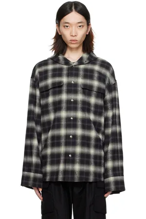 WOOYOUNGMI Black Hooded Shirt