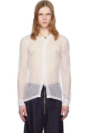DRIES VAN NOTEN White Sheer Shirt
