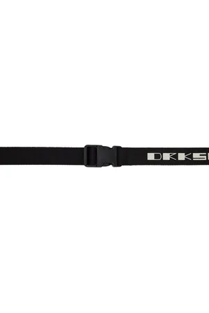 Rick Owens Black Printed Belt