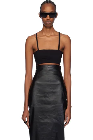 Rick Owens Black Bandeau Tank Top