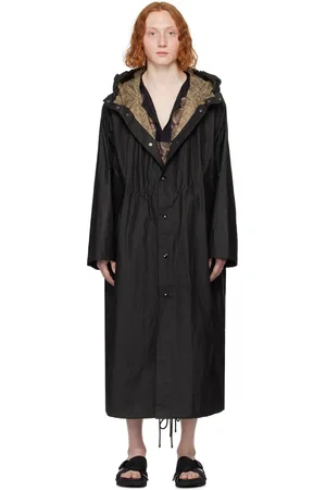 DRIES VAN NOTEN Black Water-Repellent Parka