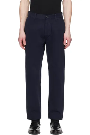 HUGO BOSS Navy Tapered-Fit Trousers