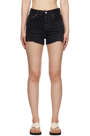 AGOLDE Black Mila Denim Shorts